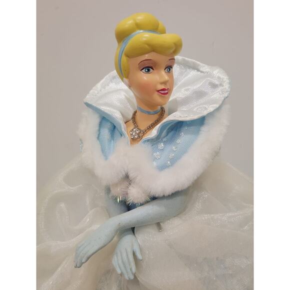 Retired Disney Cinderella Christmas Tree Topper 15" Light Up NWOB - Picture 3 of 16